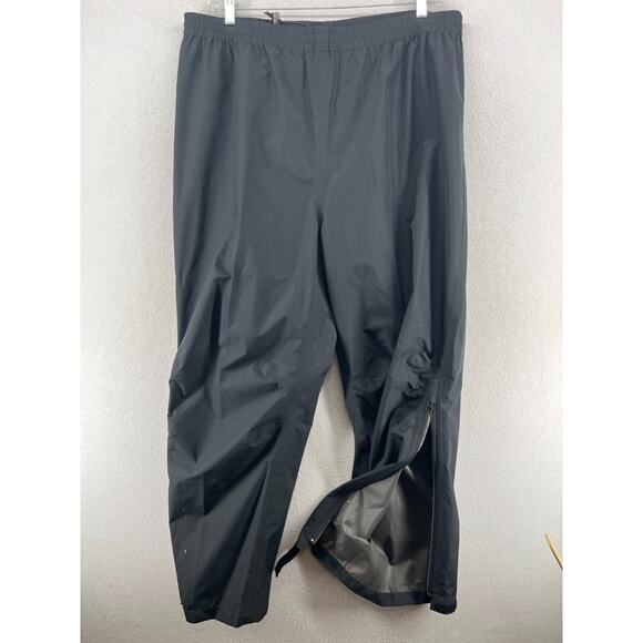 CABELAS Pants Mens 2XL Rainy River GORE-TEX Paclite Shell Packable Black - Picture 1 of 13